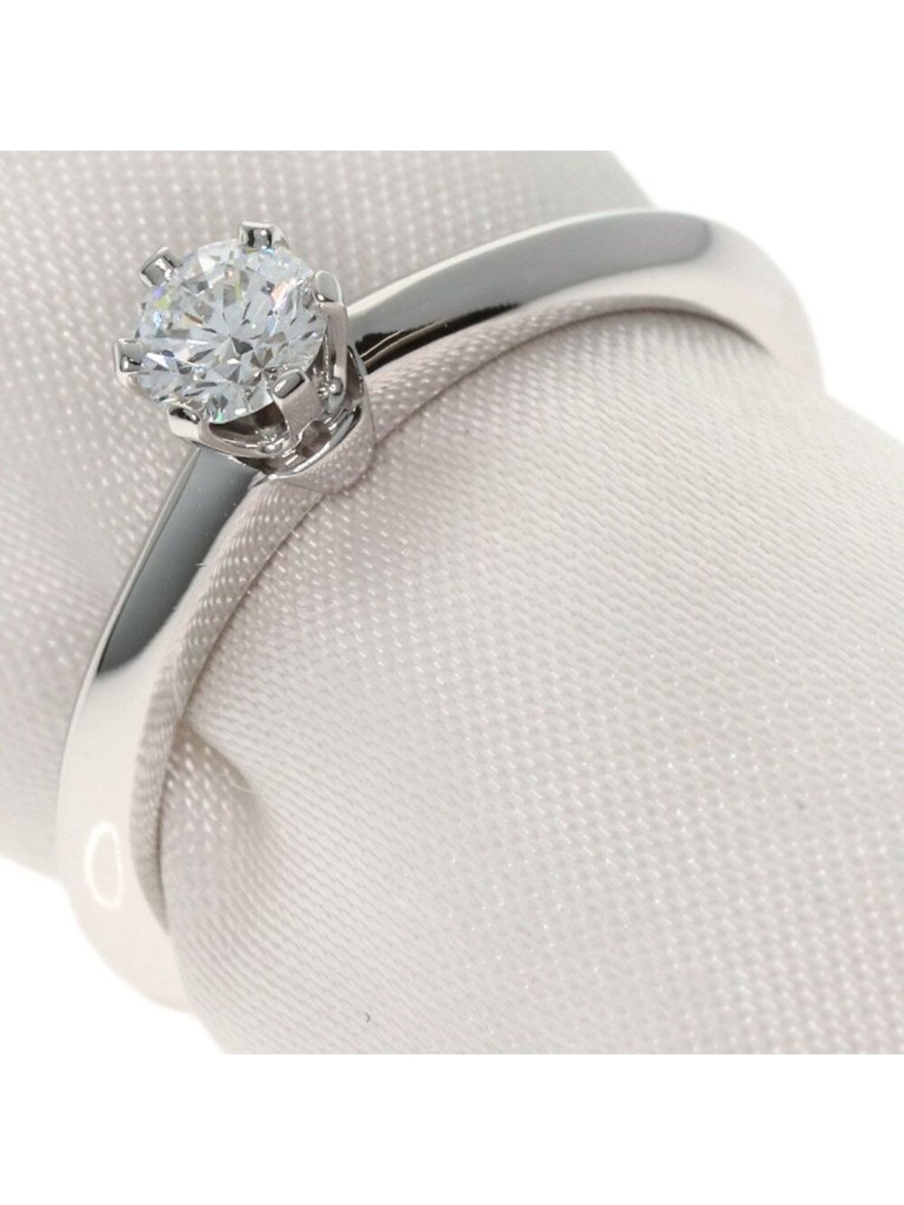 Tiffany & Co Solitaire Diamond Knife Edge F-if-vg Ring - Picture 2 of 12